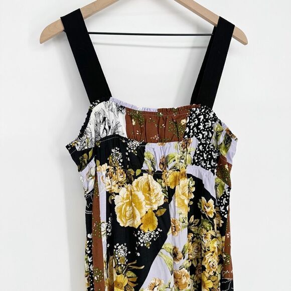 NEW Maeve Anthropologie Patchwork Floral Maxi Dress Colorful Boho Women's S - Picture 3 of 10